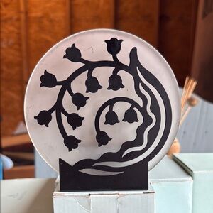 PartyLite Black and Gray Candle Holder